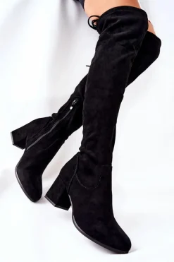 Kozaki Z Wiązaniem Na Obcasie Isene