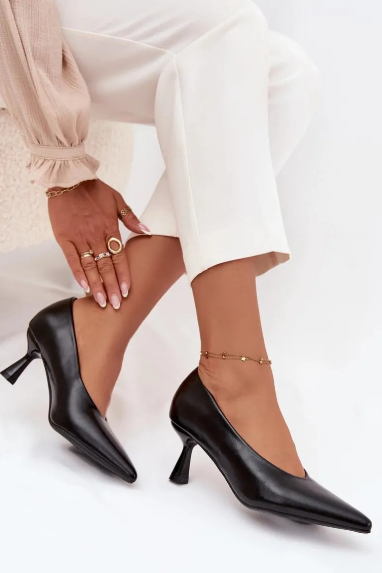 Lakierowane Czółenka Na Szpilce Czarne Gavrielle