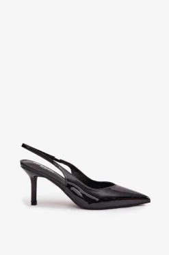 Lakierowane Czółenka Na Szpilce Czarne Phelia