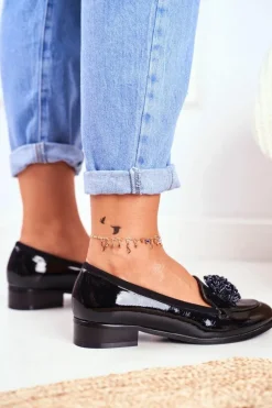 Lakierowane Mokasyny Vinceza 21-10527 Czarne