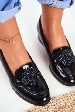 Lakierowane Mokasyny Vinceza 21-10527 Czarne