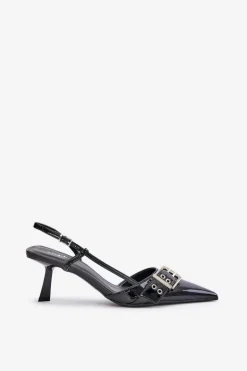 Lakierowane Szpilki Z Klamrą Czarne Zeisia