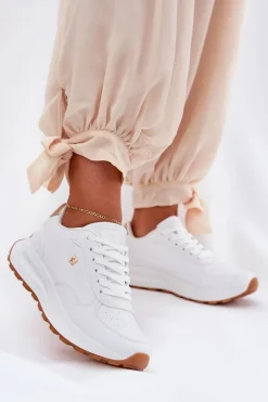 Lekkie Buty Sportowe Damskie Big Star RR274629 HI-POLY SYSTEM Białe