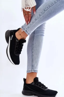 Lekkie Buty Sportowe Memory Foam System Big Star LL274327 Czarne