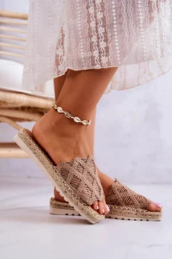 Lekkie Damskie Klapki Camel Polly