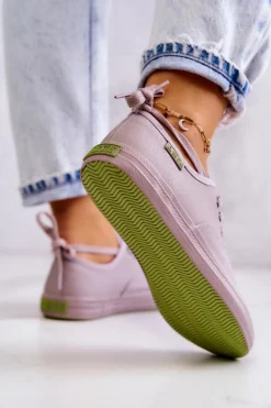 Lekkie Damskie Tenisówki Big Star JJ274264 Szare