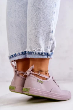 Lekkie Damskie Tenisówki Big Star JJ274264 Szare