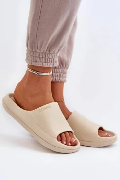 Lekkie Klapki Damskie Big Star NN274A040 Beżowe