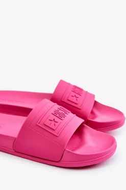 Lekkie Klapki Damskie Big Star OO274037 Fuksja