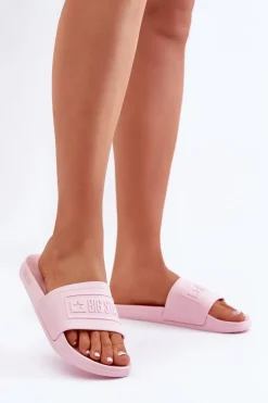 Lekkie Klapki Damskie Big Star OO274036 Różowe