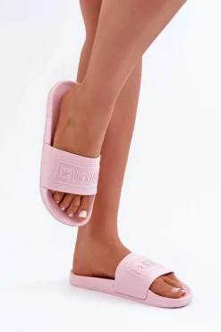 Lekkie Klapki Damskie Big Star OO274036 Różowe