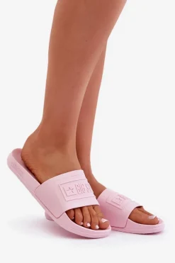 Lekkie Klapki Damskie Big Star OO274036 Różowe