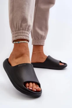 Lekkie Klapki Damskie Big Star NN274A042 Czarne