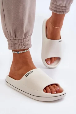 Lekkie Klapki Damskie Big Star NN274A043 Białe