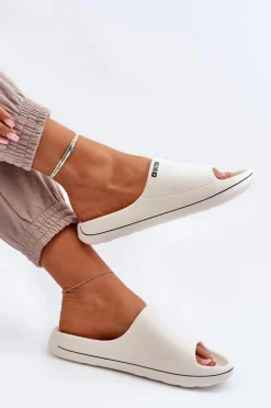 Lekkie Klapki Damskie Big Star NN274A043 Białe