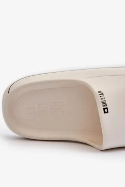 Lekkie Klapki Damskie Big Star NN274A043 Białe