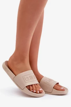 Lekkie Klapki Damskie Big Star OO274035 Beżowe