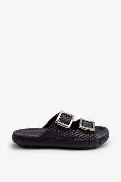 Lekkie Klapki Damskie ZAXY LL285088 Czarne