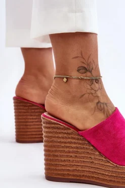 Lekkie Klapki Na Masywnej Platformie Fuksja Good Vibe