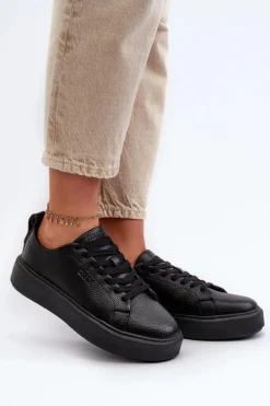 Lekkie Sneakersy Damskie Big Star NN274320 Memory Foam System Czarne