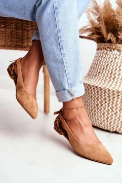 Lu Boo Baleriny W Szpic Zamsz Camel Better