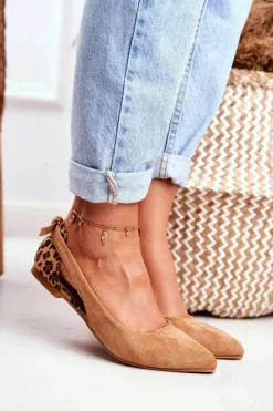 Lu Boo Baleriny W Szpic Zamsz Camel Better