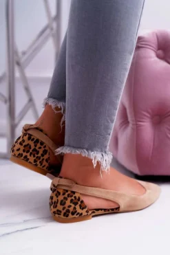 Lu Boo Baleriny W Szpic Zamsz Beżowe Better