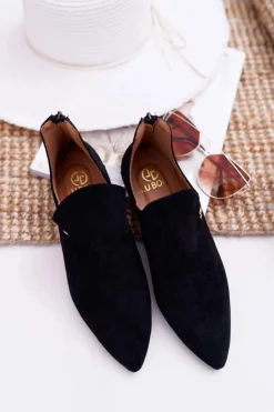 Lu Boo Botki Z Wycięciami Czarne Chelsea