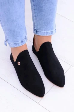 Lu Boo Czarne Botki Z Wycięciami Zamek Chelsea