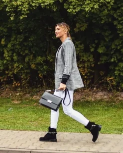 Lu Boo Czarne Damskie Botki Suwak Cekiny Rafell