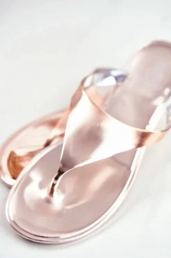 Lu Boo Metaliczne Japonki Różowe Złoto Miny II gat.