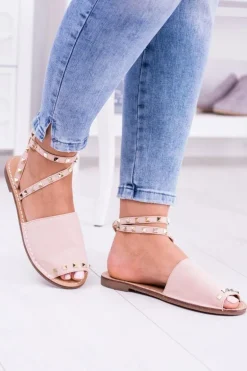 Lu Boo Różowe Stylowe Sandały Pari