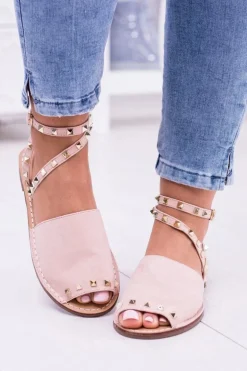 Lu Boo Różowe Stylowe Sandały Pari