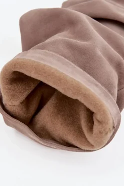 Marszczone Kozaki Z Naturalnego Zamszu Na Słupku Ocieplane Zazoo 4228 Jasnobrązowe