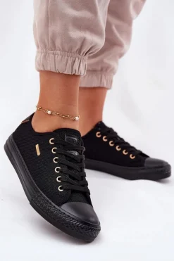 Materiałowe Trampki Damskie Big Star RR274765 Czarne