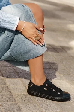 Materiałowe Trampki Damskie Big Star RR274765 Czarne