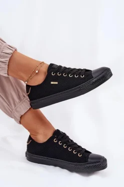 Materiałowe Trampki Damskie Big Star RR274765 Czarne