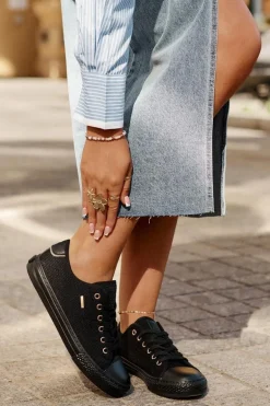 Materiałowe Trampki Damskie Big Star RR274765 Czarne