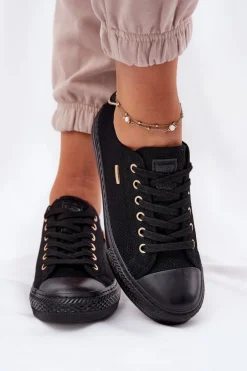 Materiałowe Trampki Damskie Big Star RR274765 Czarne