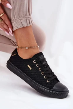 Materiałowe Trampki Damskie Big Star RR274765 Czarne