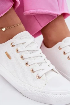 Materiałowe Trampki Damskie Big Star RR274766 Białe