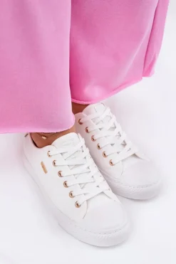 Materiałowe Trampki Damskie Big Star RR274766 Białe