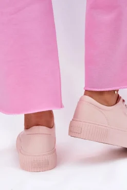 Materiałowe Trampki Damskie Big Star RR274404 Różowe