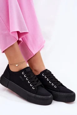 Materiałowe Trampki Damskie Big Star RR274403 Czarne