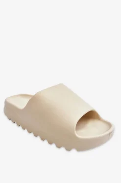Modne Klapki Na Platformie Jasnobeżowe Estella