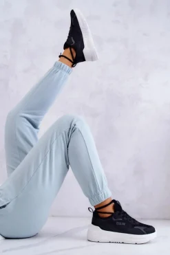 Modne Sneakersy Buty Sportowe Big Star JJ274598 Czarne