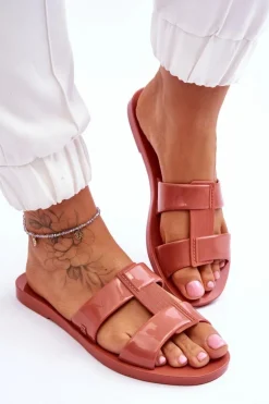 Modne Wegańskie Klapki ZAXY JJ285262 Brudny Róż