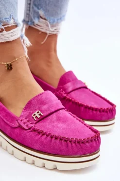 Mokasyny Damskie Na Platformie Fuksja Mirren