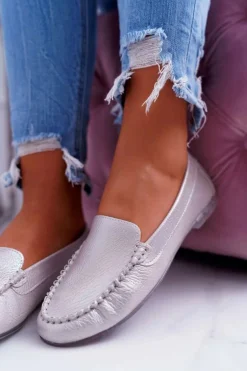 Mokasyny Damskie Sergio Leone Różowa Perła Winted