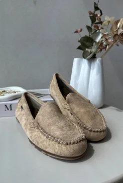 Mokasyny Damskie Z Eko Zamszu Brązowe Amrutia